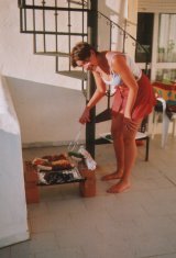 Eating in with the barbecue